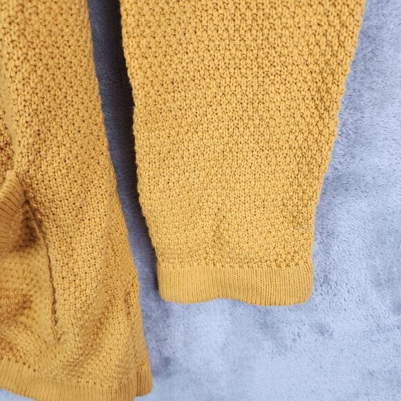 Womens Rachel Zoe Yellow Open Front Cardigan Sweater Long Sleeve Pockets Size M - Picture 5 of 11